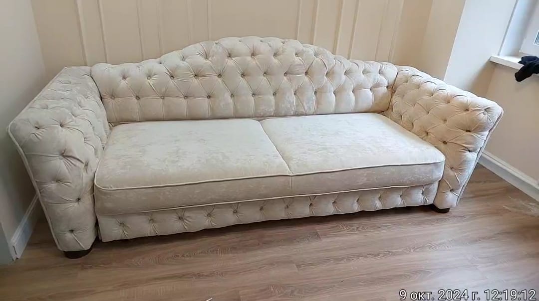 Замена обивки дивана на дому. Харовск